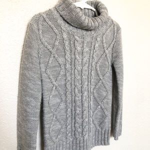 Girls Cable Knit Turtleneck